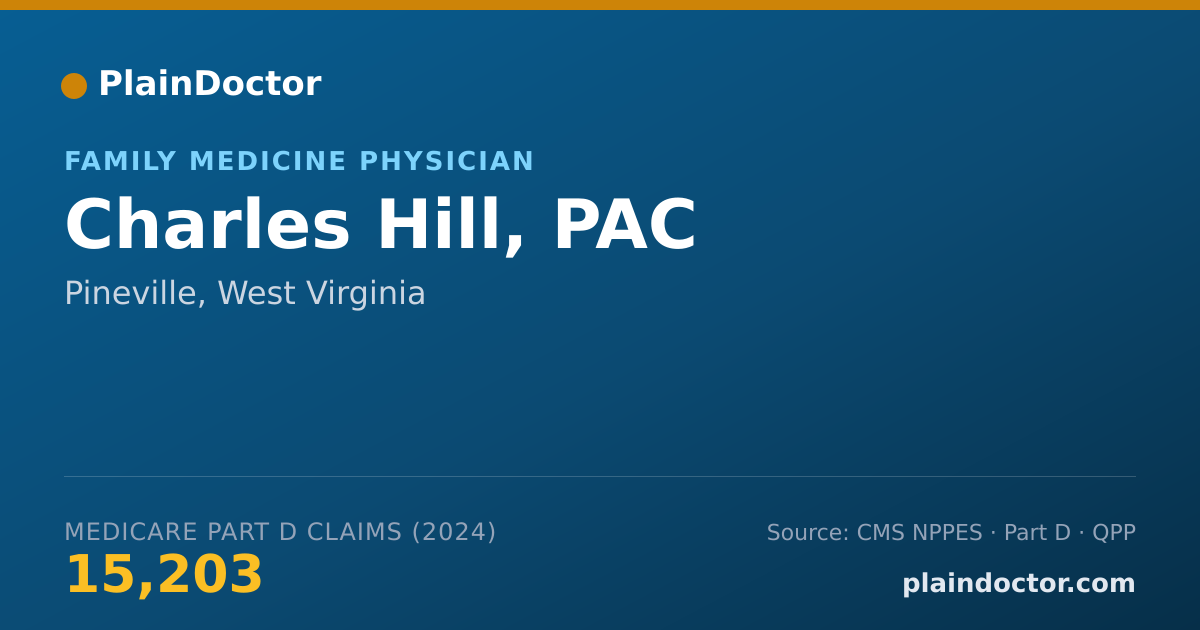 Shareable card for Charles Hill, PAC - Family Medicine Physician, Pineville, WV
