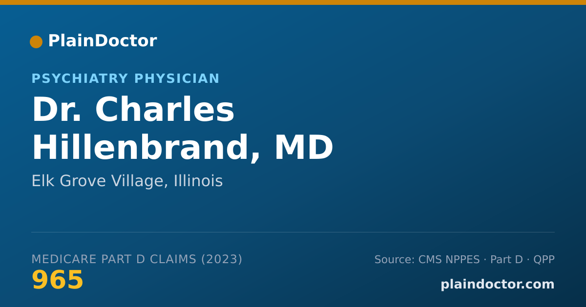 Shareable card for Charles Hillenbrand, MD - Psychiatry Physician, Elk Grove Village, IL