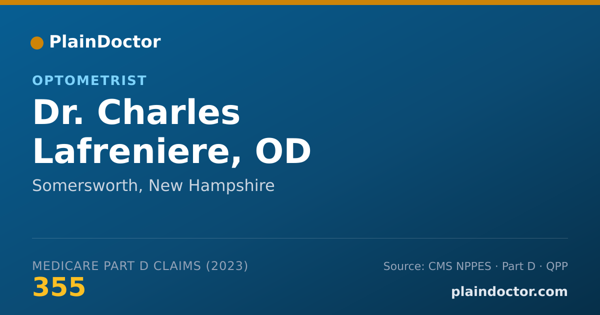 Shareable card for Charles Lafreniere, OD - Optometrist, Somersworth, NH