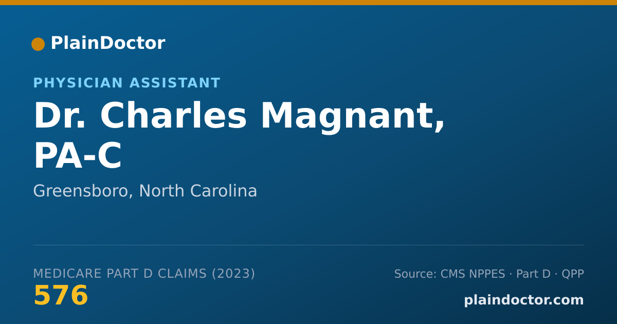 Shareable card for Charles Magnant, PA-C - Physician Assistant, Greensboro, NC