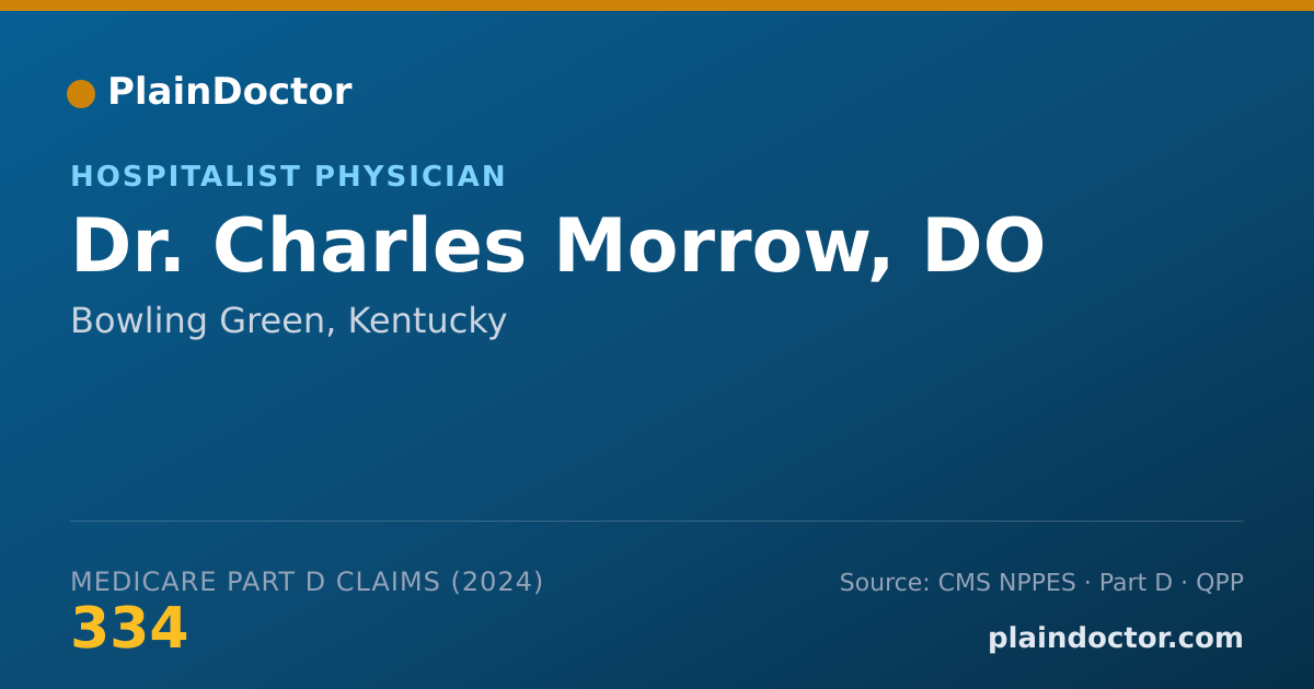 Shareable card for Charles Morrow, DO - Hospitalist Physician, Bowling Green, KY