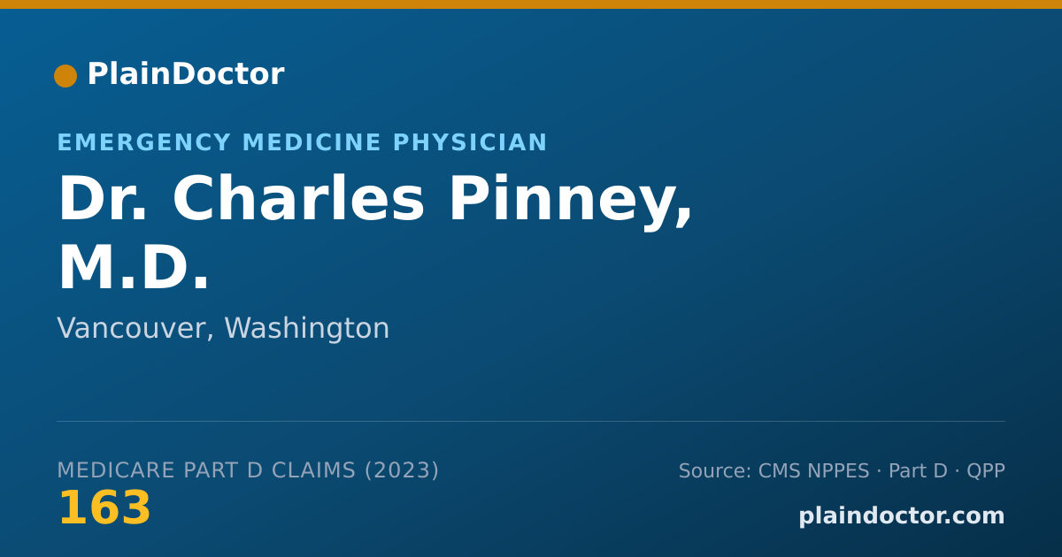 Shareable card for Charles Pinney, M.D. - Emergency Medicine Physician, Vancouver, WA
