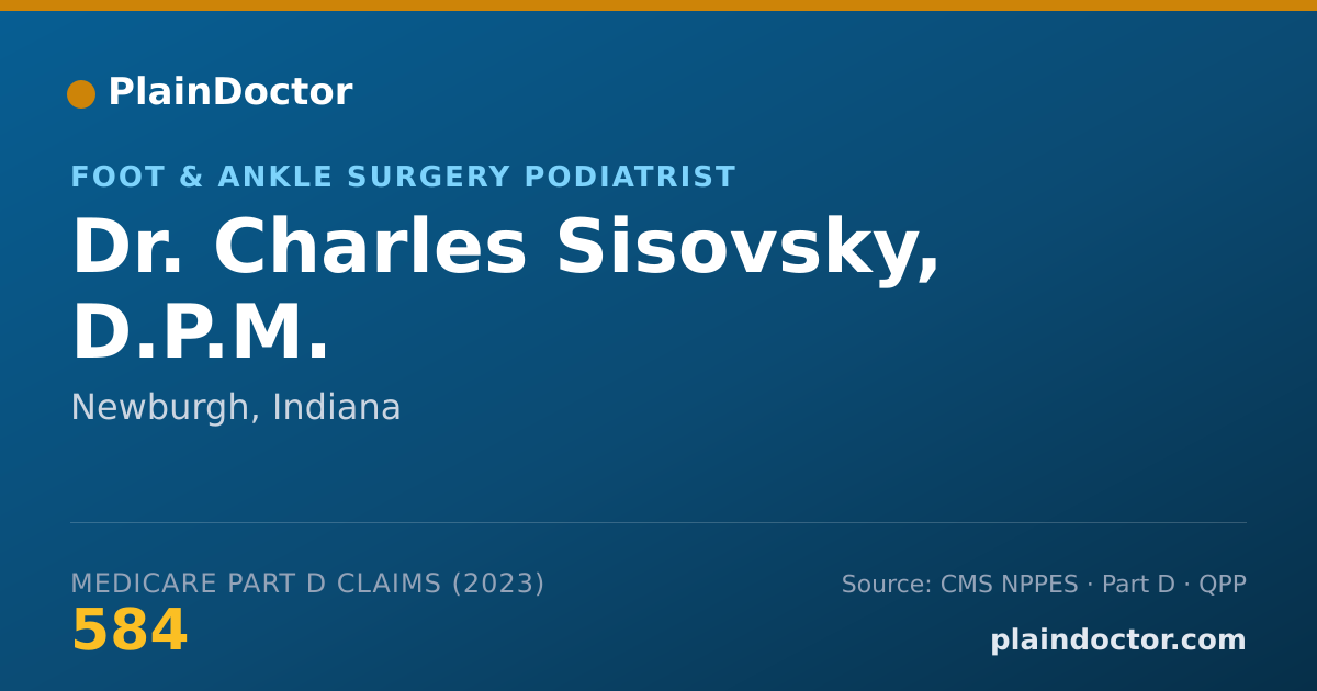 Shareable card for Charles Sisovsky, D.P.M. - Foot & Ankle Surgery Podiatrist, Newburgh, IN