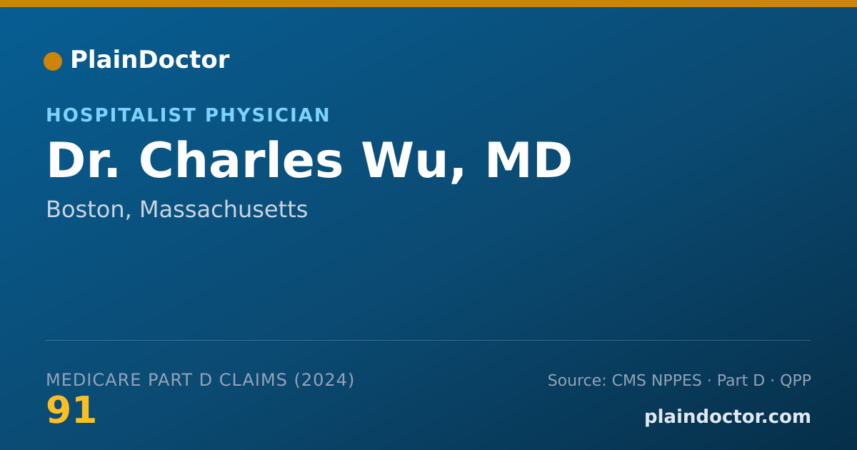Shareable card for Charles Wu, MD - Hospitalist Physician, Boston, MA