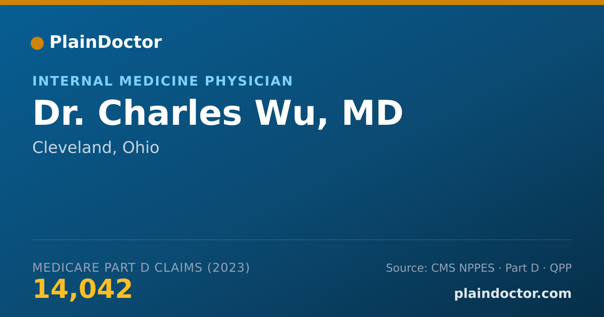 Shareable card for Charles Wu, MD - Internal Medicine Physician, Cleveland, OH