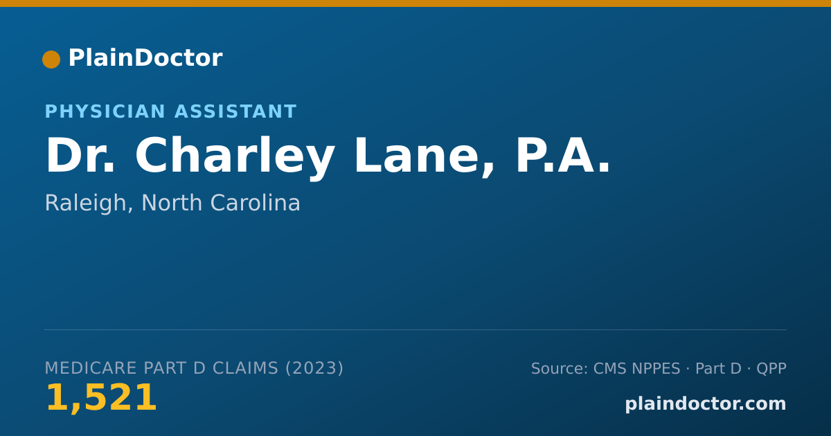Shareable card for Charley Lane, P.A. - Physician Assistant, Raleigh, NC