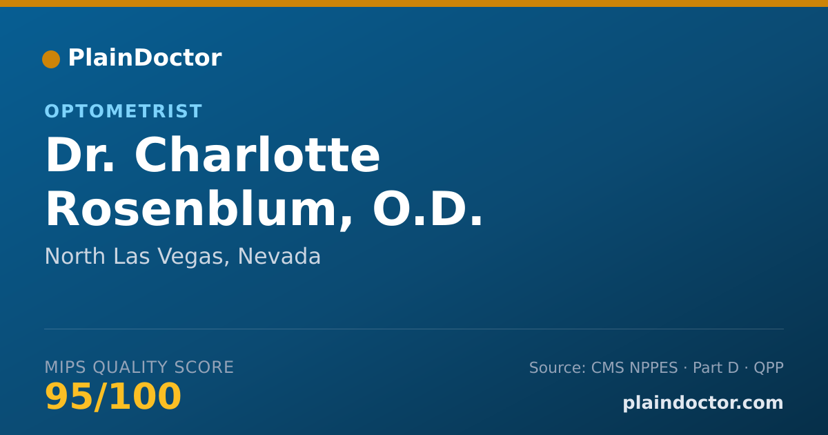 Shareable card for Charlotte Rosenblum, O.D. - Optometrist, North Las Vegas, NV