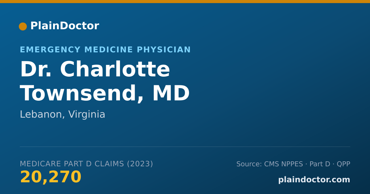 Shareable card for Charlotte Townsend, MD - Emergency Medicine Physician, Lebanon, VA