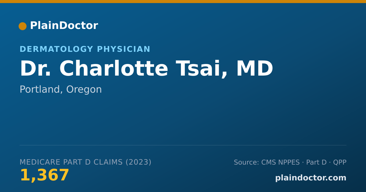 Shareable card for Charlotte Tsai, MD - Dermatology Physician, Portland, OR
