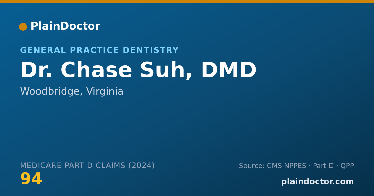Shareable card for Chase Suh, DMD - General Practice Dentistry, Woodbridge, VA