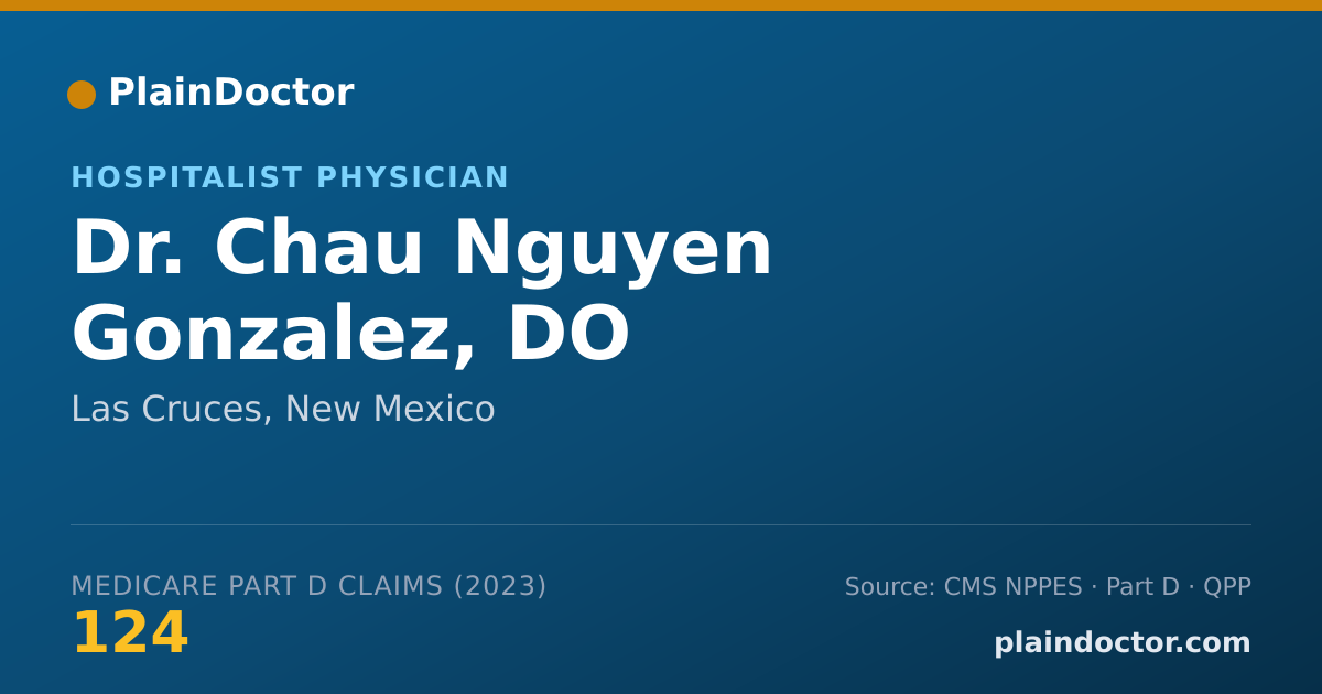 Shareable card for Chau Nguyen Gonzalez, DO - Hospitalist Physician, Las Cruces, NM