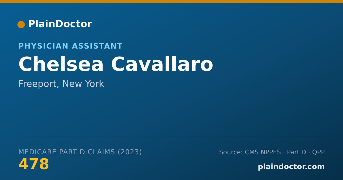 Shareable card for Chelsea Cavallaro - Physician Assistant, Freeport, NY