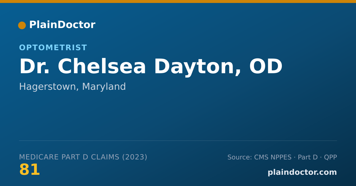 Shareable card for Chelsea Dayton, OD - Optometrist, Hagerstown, MD