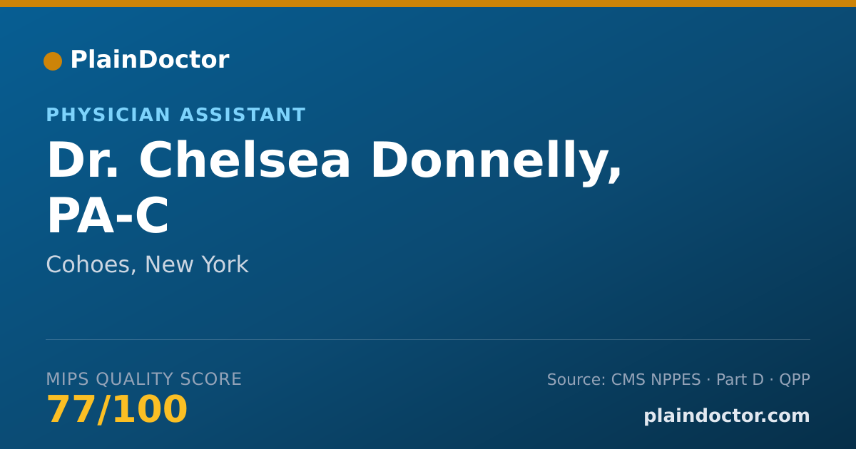 Shareable card for Chelsea Donnelly, PA-C - Physician Assistant, Cohoes, NY