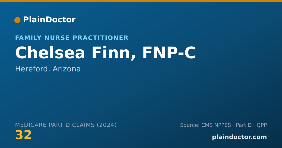 Shareable card for Chelsea Finn, FNP-C - Family Nurse Practitioner, Hereford, AZ