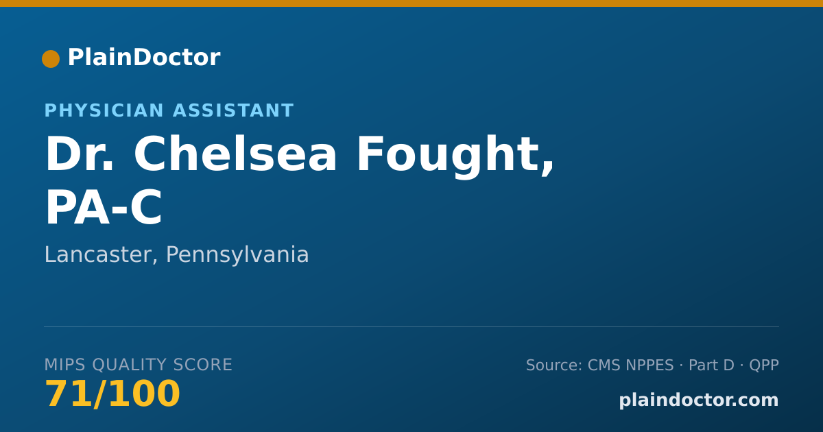 Shareable card for Chelsea Fought, PA-C - Physician Assistant, Lancaster, PA