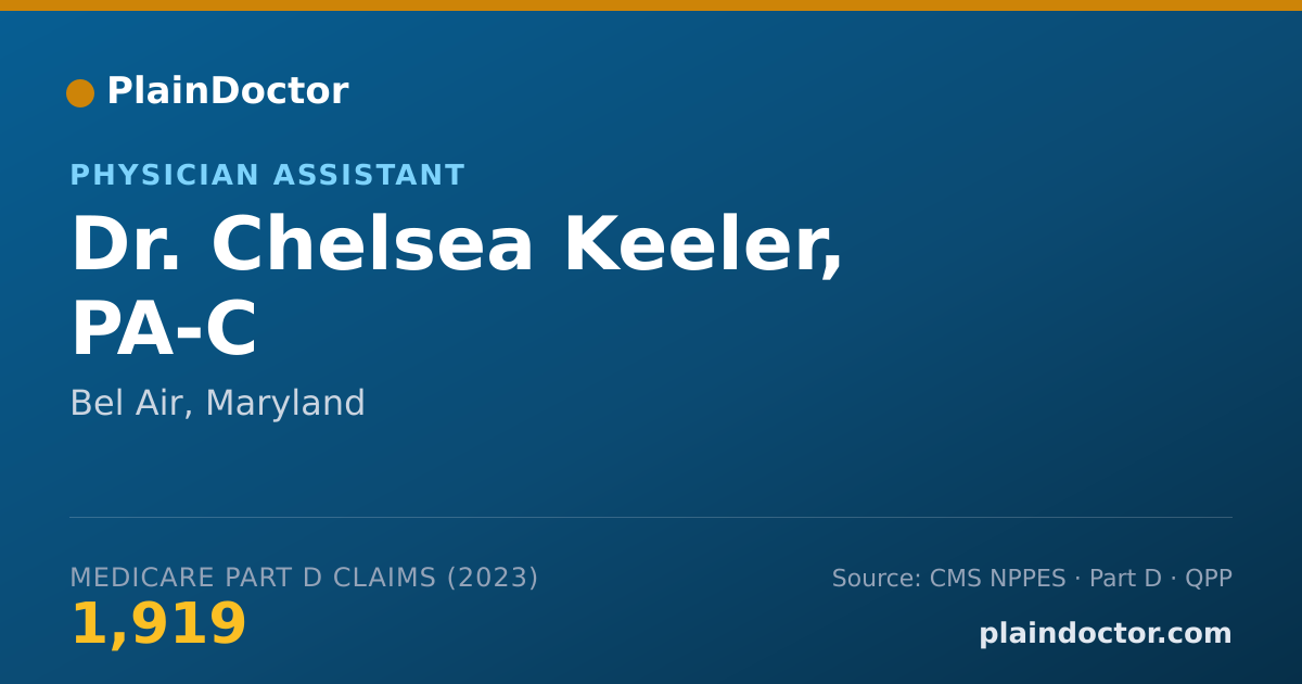 Shareable card for Chelsea Keeler, PA-C - Physician Assistant, Bel Air, MD