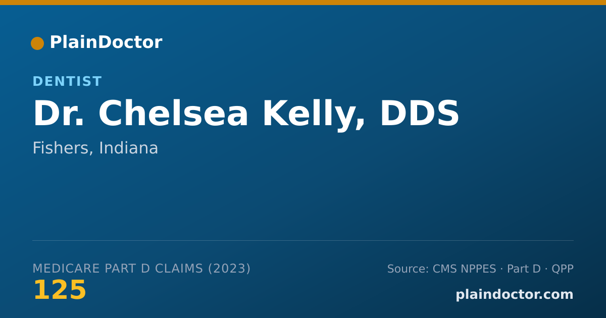 Shareable card for Chelsea Kelly, DDS - Dentist, Fishers, IN