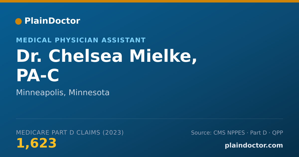 Shareable card for Chelsea Mielke, PA-C - Medical Physician Assistant, Minneapolis, MN