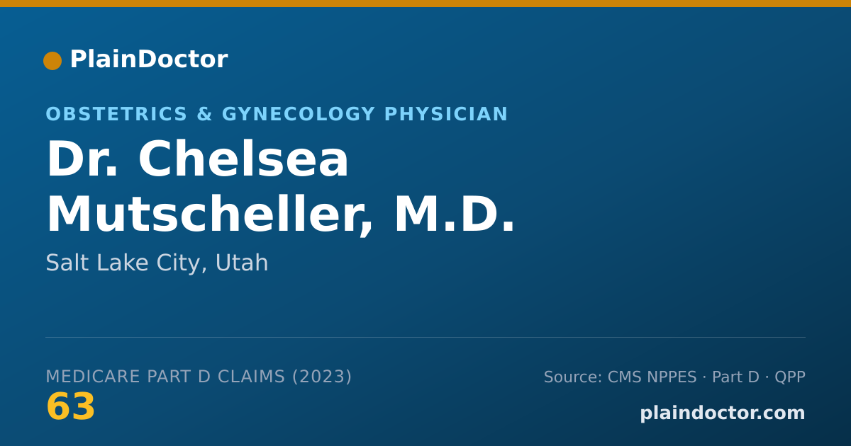 Shareable card for Chelsea Mutscheller, M.D. - Obstetrics & Gynecology Physician, Salt Lake City, UT