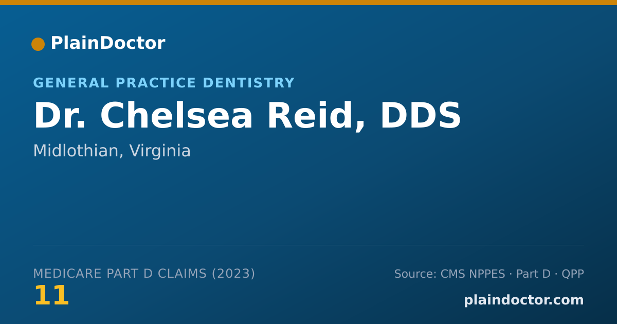 Shareable card for Chelsea Reid, DDS - General Practice Dentistry, Midlothian, VA