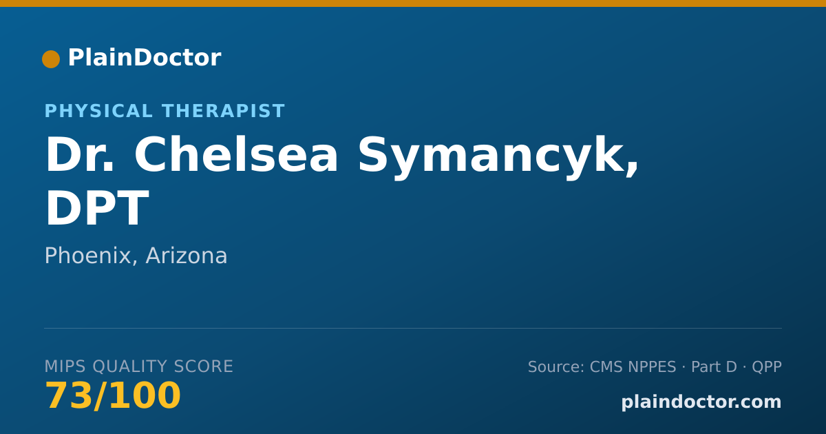 Shareable card for Chelsea Symancyk, DPT - Physical Therapist, Phoenix, AZ