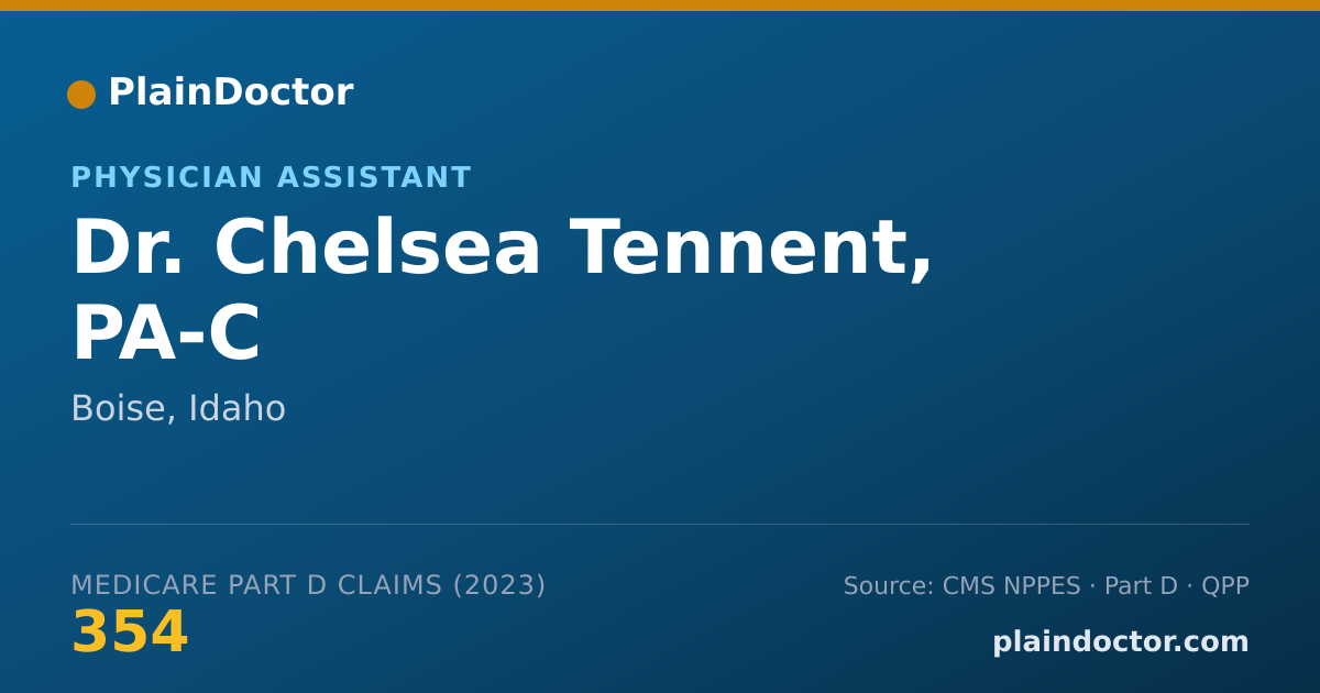 Shareable card for Chelsea Tennent, PA-C - Physician Assistant, Boise, ID