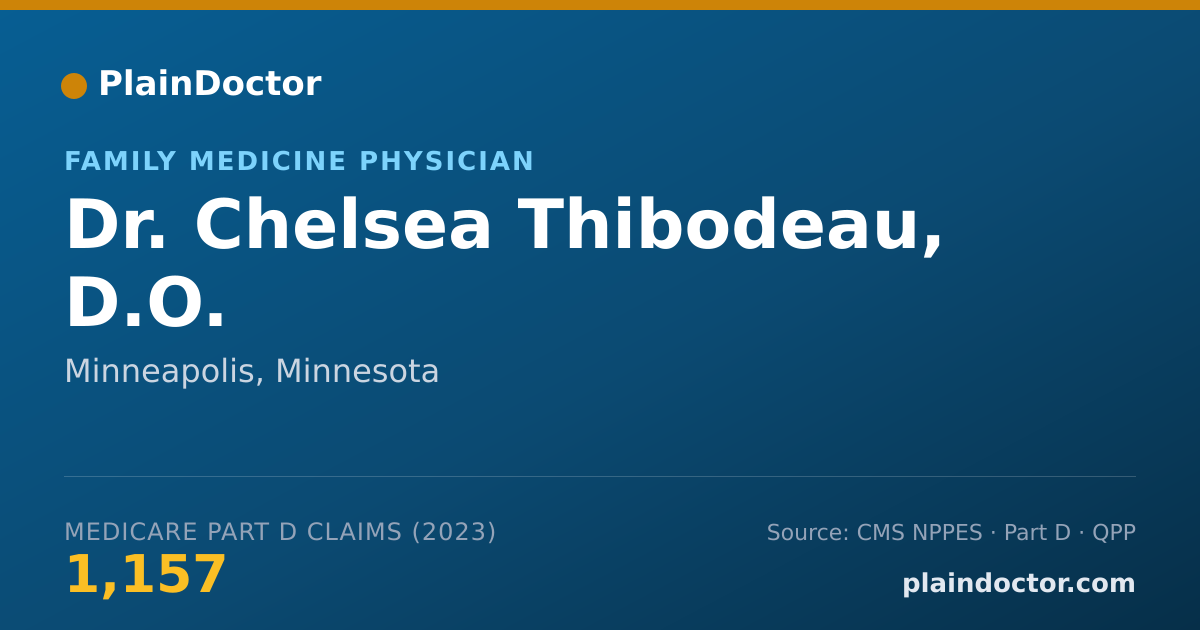 Shareable card for Chelsea Thibodeau, D.O. - Family Medicine Physician, Minneapolis, MN