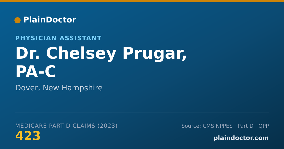 Shareable card for Chelsey Prugar, PA-C - Physician Assistant, Dover, NH