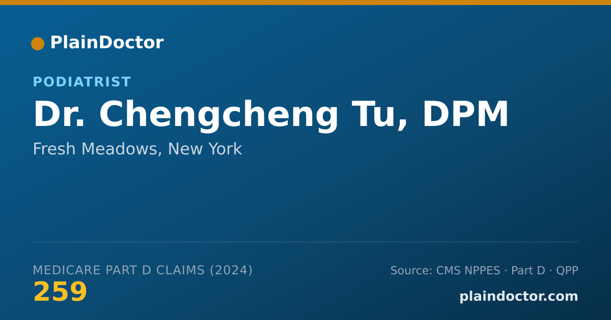 Shareable card for Chengcheng Tu, DPM - Foot & Ankle Surgery Podiatrist, Fresh Meadows, NY