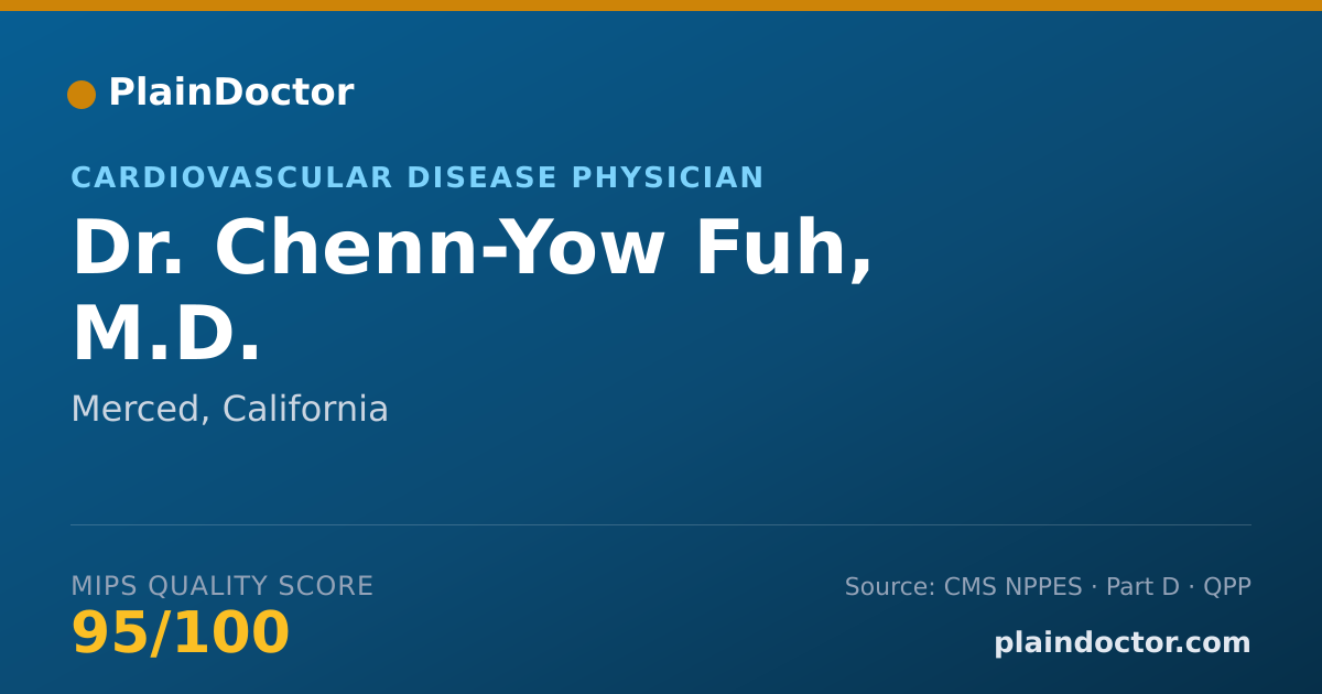 Shareable card for Chenn-Yow Fuh, M.D. - Cardiovascular Disease Physician, Merced, CA