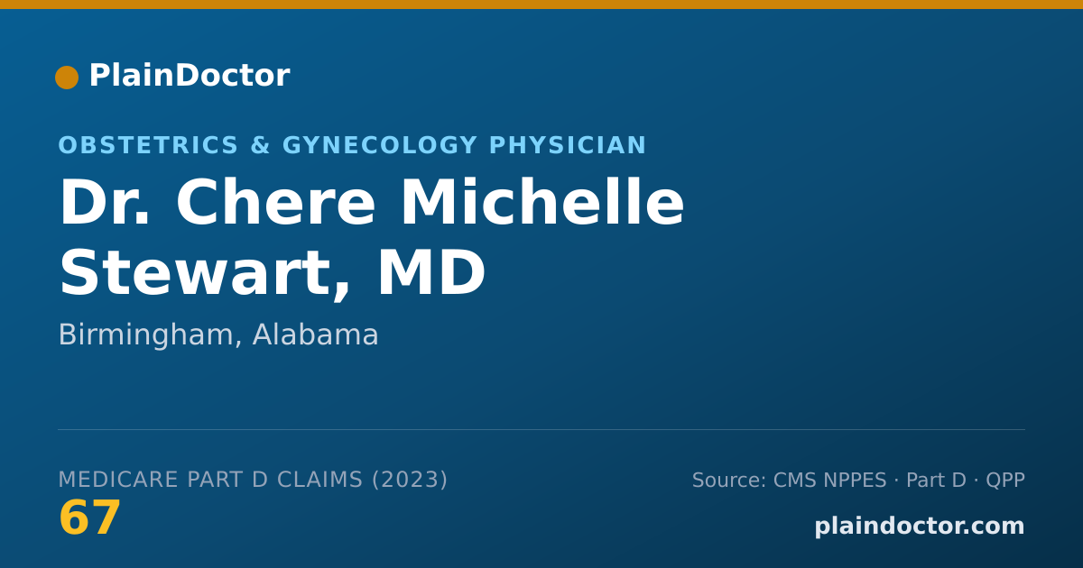 Shareable card for Chere Michelle Stewart, MD - Obstetrics & Gynecology Physician, Birmingham, AL