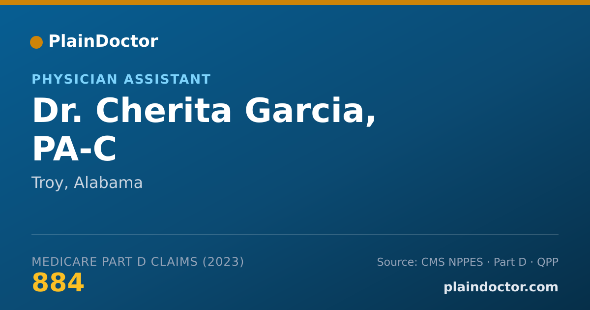 Shareable card for Cherita Garcia, PA-C - Physician Assistant, Troy, AL