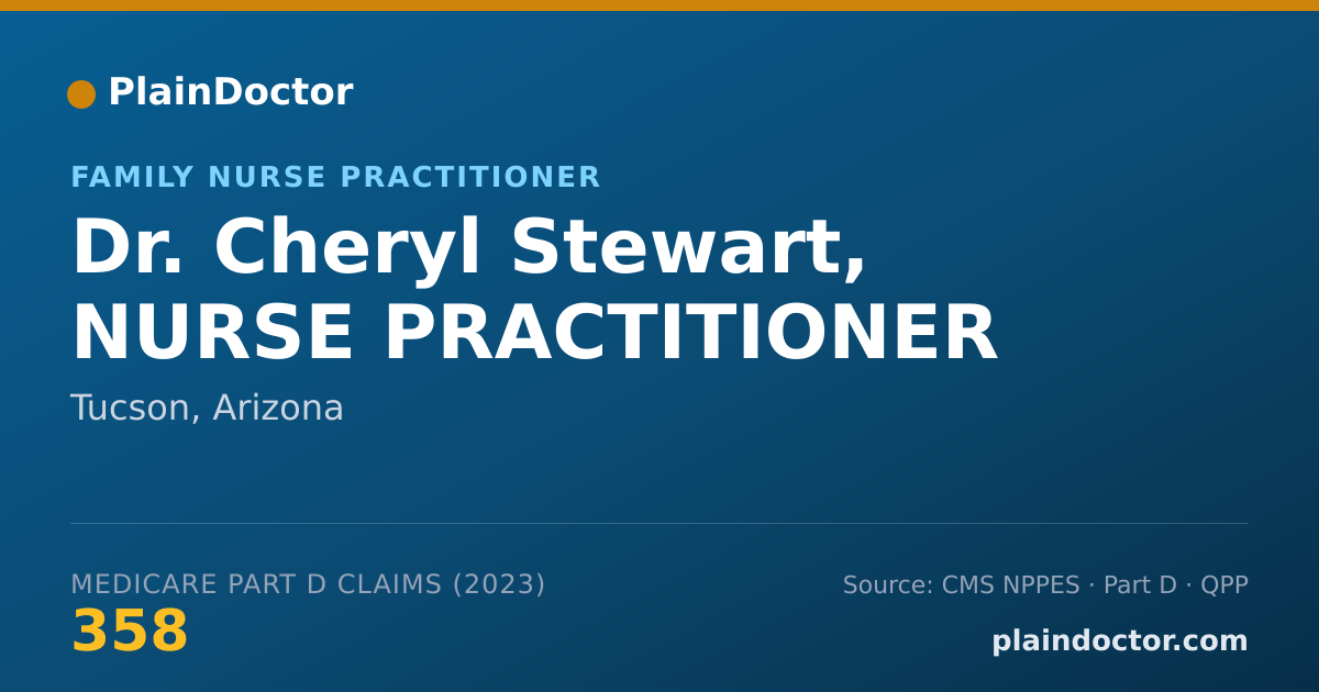Shareable card for Cheryl Stewart, NURSE PRACTITIONER - Family Nurse Practitioner, Tucson, AZ