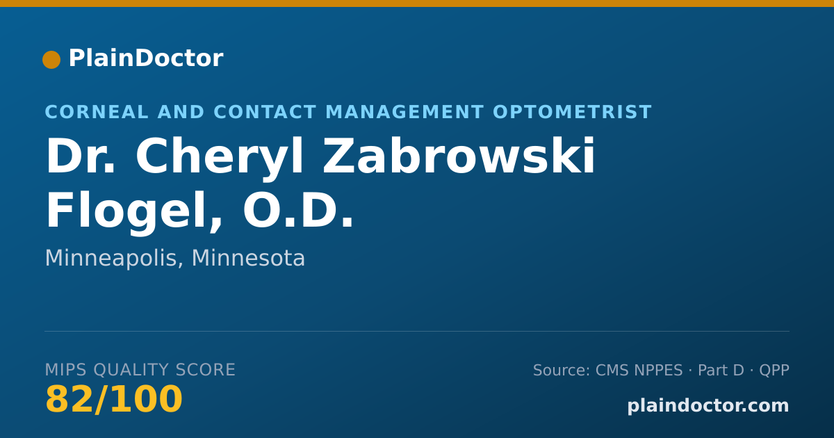 Shareable card for Cheryl Zabrowski Flogel, O.D. - Corneal and Contact Management Optometrist, Minneapolis, MN