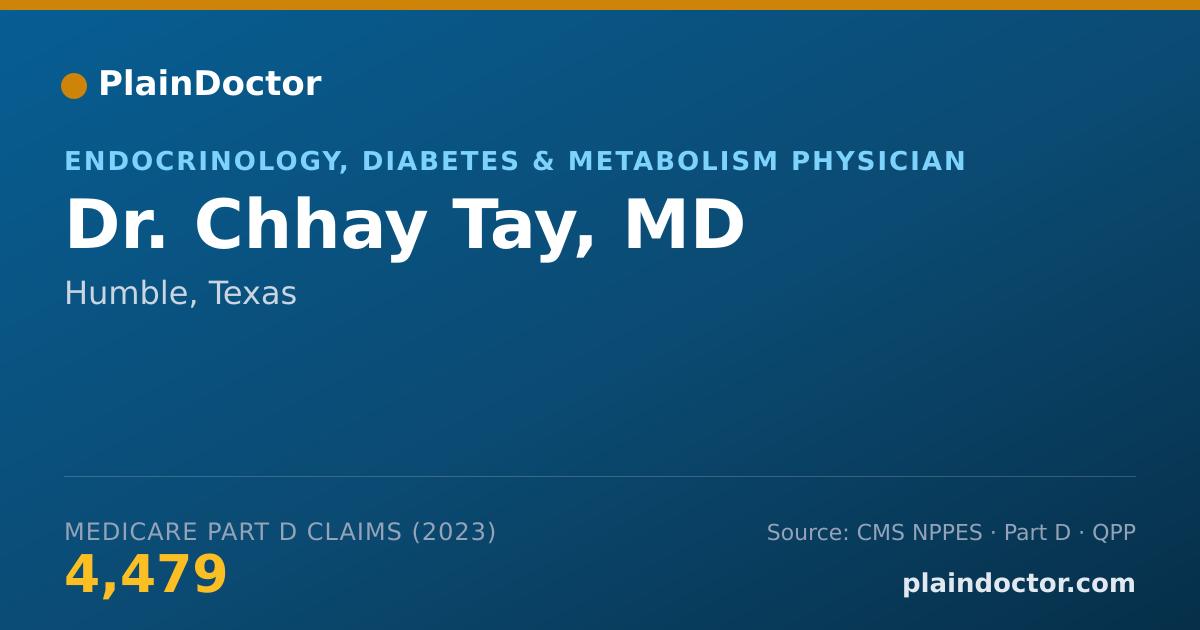 Shareable card for Chhay Tay, MD - Endocrinology, Diabetes & Metabolism Physician, Humble, TX
