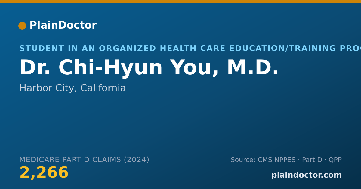 Shareable card for Chi-Hyun You, M.D. - Student in an Organized Health Care Education/Training Program, Harbor City, CA