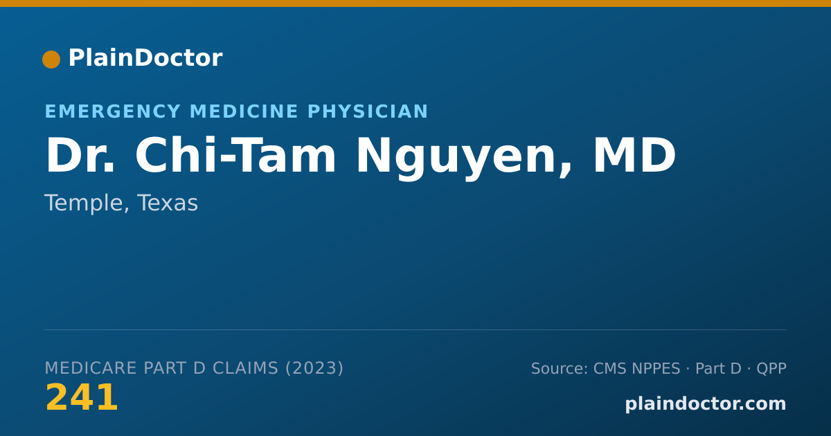 Shareable card for Chi-Tam Nguyen, MD - Emergency Medicine Physician, Temple, TX