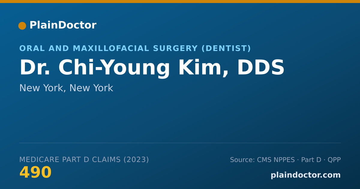 Shareable card for Chi-Young Kim, DDS - Oral and Maxillofacial Surgery (Dentist), New York, NY