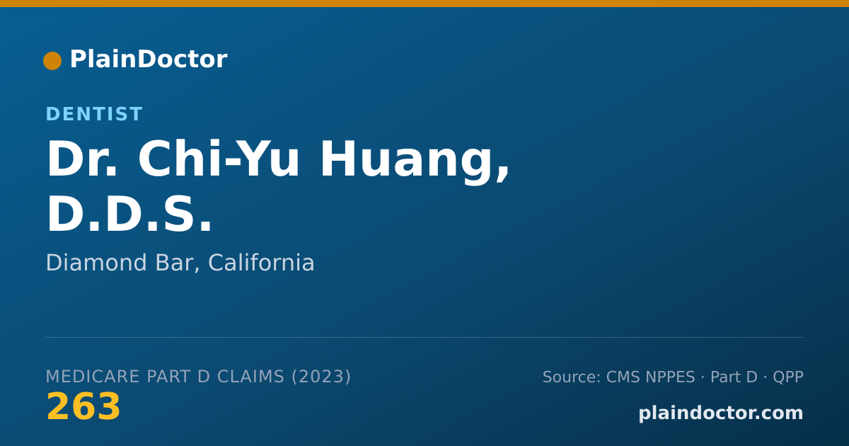 Shareable card for Chi-Yu Huang, D.D.S. - Dentist, Diamond Bar, CA