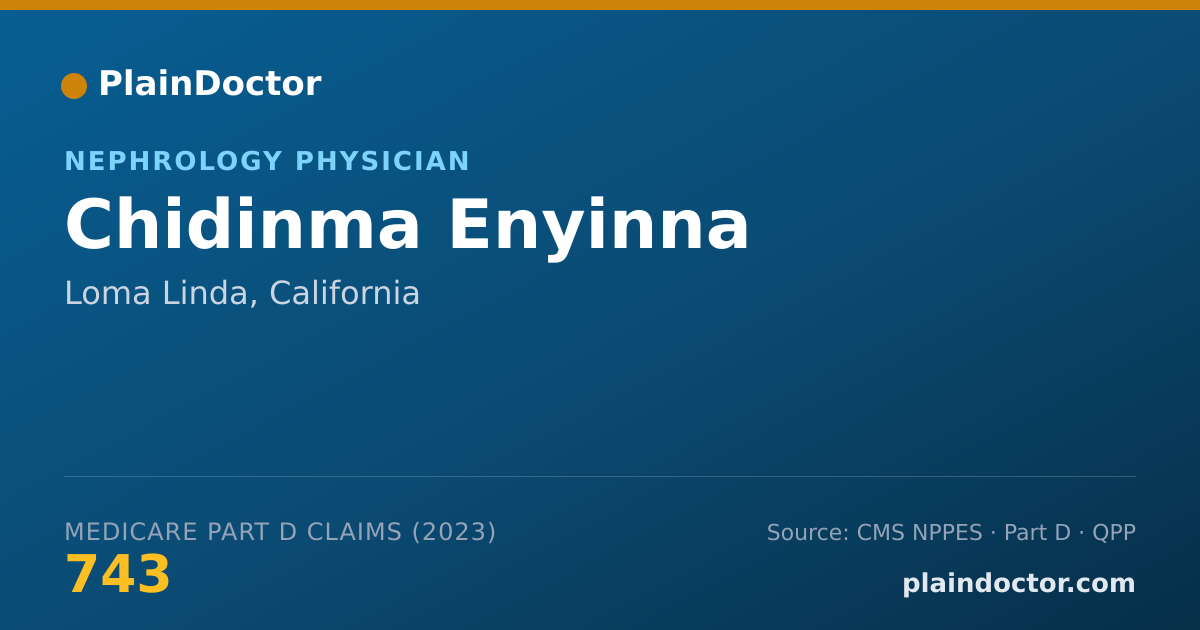 Shareable card for Chidinma Enyinna - Nephrology Physician, Loma Linda, CA