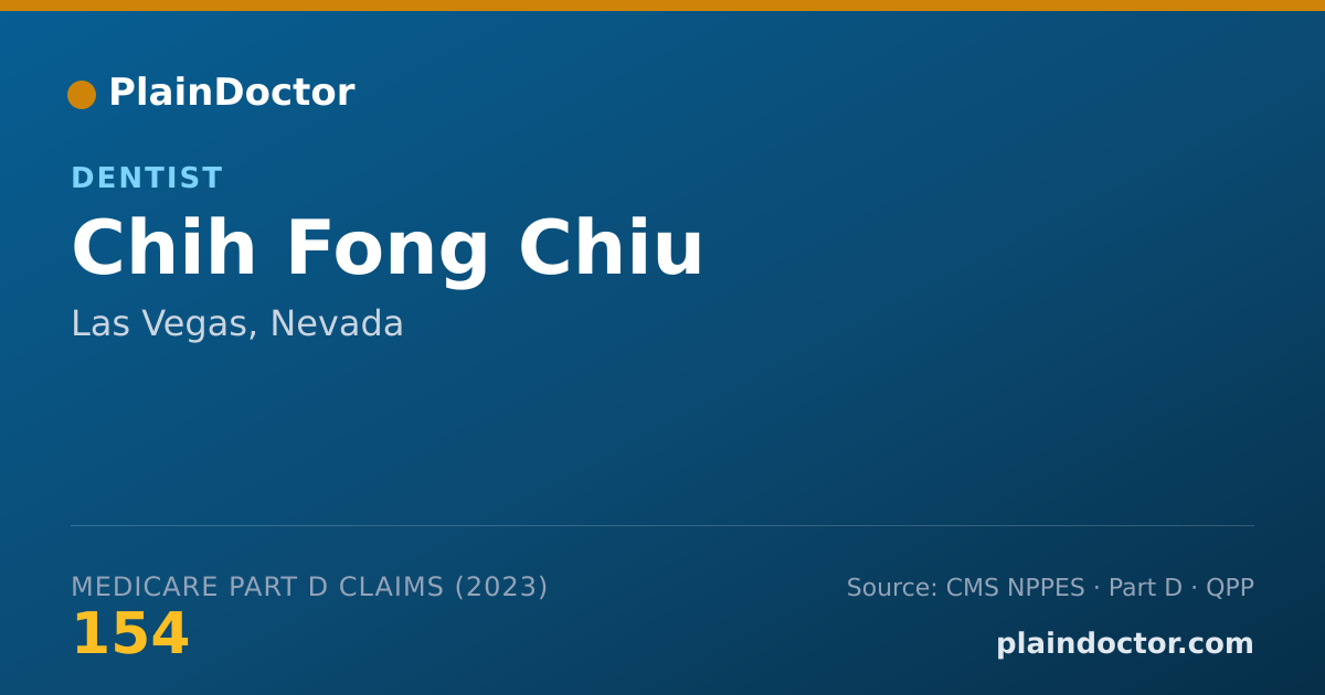 Shareable card for Chih Fong Chiu - Dentist, Las Vegas, NV
