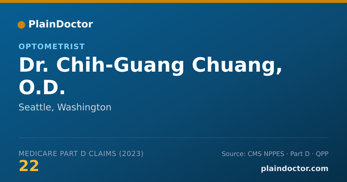 Shareable card for Chih-Guang Chuang, O.D. - Optometrist, Seattle, WA