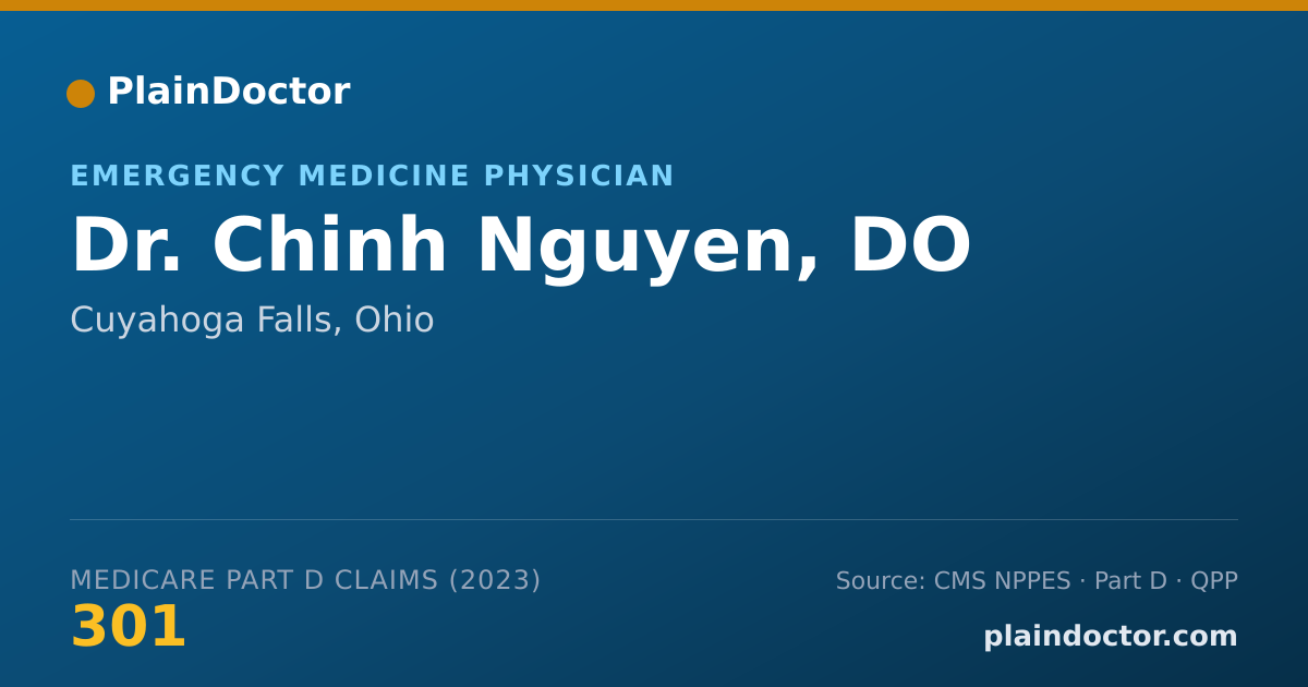 Shareable card for Chinh Nguyen, DO - Emergency Medicine Physician, Cuyahoga Falls, OH