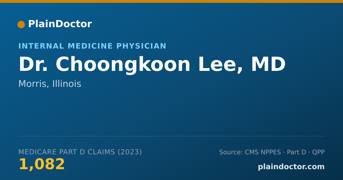 Shareable card for Choongkoon Lee, MD - Internal Medicine Physician, Morris, IL