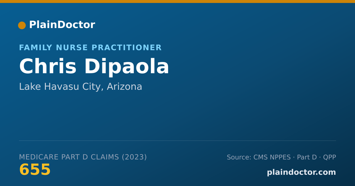 Shareable card for Chris Dipaola - Family Nurse Practitioner, Lake Havasu City, AZ