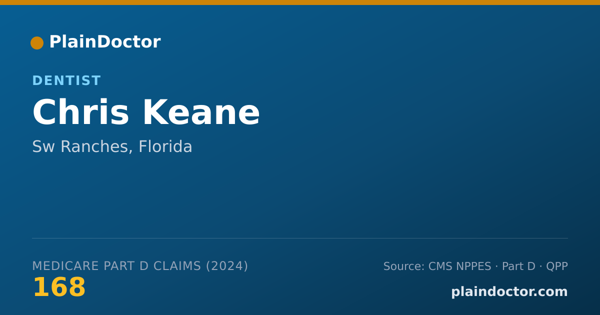 Shareable card for Chris Keane - General Practice Dentistry, Sw Ranches, FL
