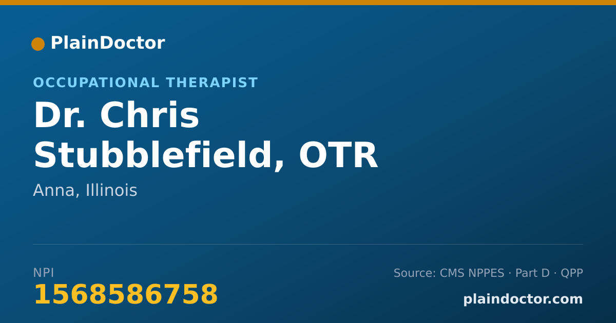 Shareable card for Chris Stubblefield, OTR - Occupational Therapist, Anna, IL