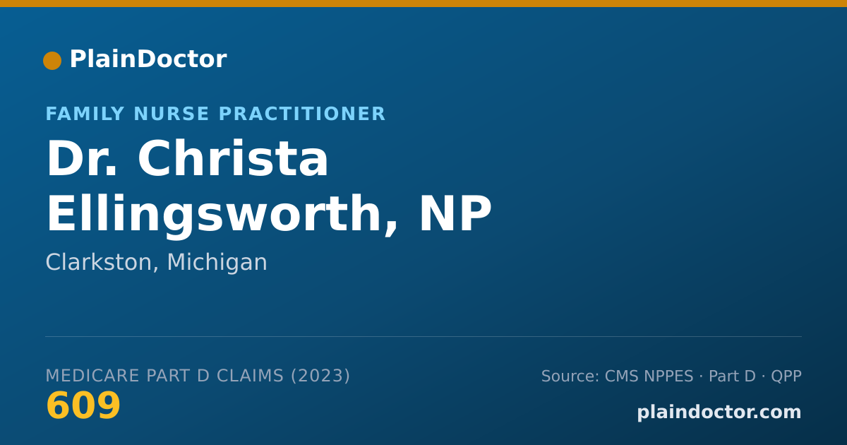 Shareable card for Christa Ellingsworth, NP - Family Nurse Practitioner, Clarkston, MI
