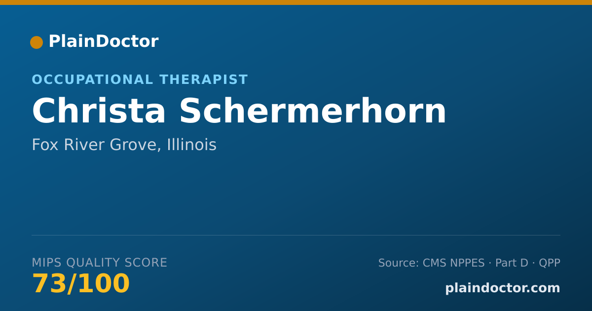 Shareable card for Christa Schermerhorn - Occupational Therapist, Fox River Grove, IL
